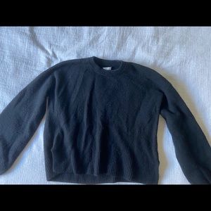 Madewell sweater with puff sleeves